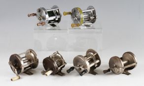 Collection of American multiplying reels (6): South Bend 400 level wind; South Bend 1000 model 6
