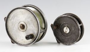 2x early alloy fly reels: scarce Preedy Pat Appl'd 4.25