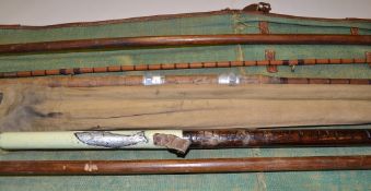 Accessories: Hardwood wading staff decorated with fish motifs and with numerous trophy notches to