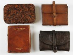 4x Early Hardy Fly Wallets and Fly Boxes: scarce Hardy 