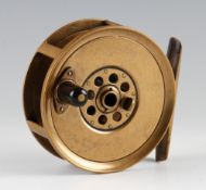 Fine J.B Moscrop's Manchester Patent Brass Salmon Reel: 4