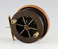 Coxon Aerial wooden and ebonite reel: 3.5