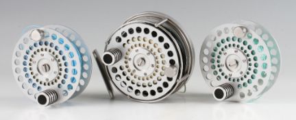 Fine Ari T'Hart The Tweed alloy salmon fly reel c/w 2x spare spool : Model 536 hi tech 4