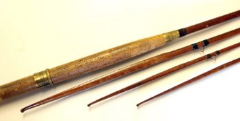 Playfair, Aberdeen Rod: 14ft 3pcwith spare top. Spliced Greenheart salmon fly rod. Snake guides,