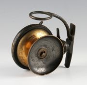 Early Malloch's Patent side casting reel: 3.25