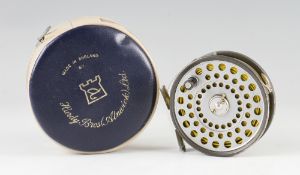 Hardy The Princess alloy trout fly reel and line: 3 3/8