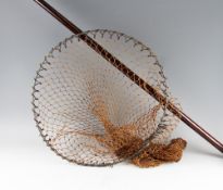 Early and very large Albert Smith Makers Dominion Works Redditch long handle salmon landing net