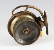 Interesting and scarce Malloch's Patent Brass side casting reel: 3.5