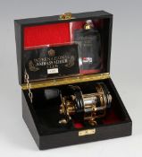 Fine Abu Ambassadeur CDL 70th Anniversary Ltd Ed gold plated reel: 5500 black end plates stamped CDL