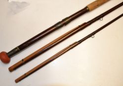 Forrest and Sons Makers Kelso spliced salmon fly: 15ft 3pc greenheart rod with red Agate lined