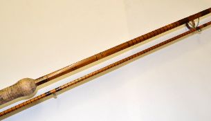 B James & Son, Ealing Rod: Mk IV Carp rod, 10ft 2pc split cane, bridge guides, lined butt and tip