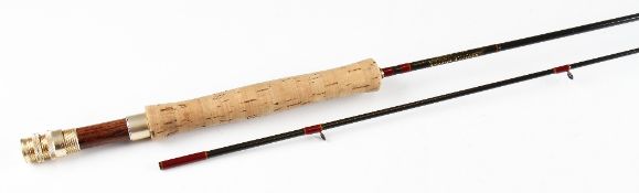 Fine Saville Wisper carbon trout fly rod - 8ft 2pc - line #4/5/6 - anodised screw down reel seat -