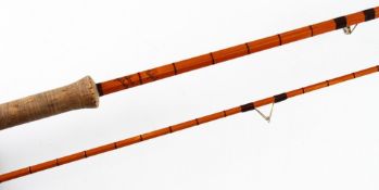 Fine Hardy The Perfection Roach Rod: 11ft 2pc split cane Palakona rod with lined butt and tip
