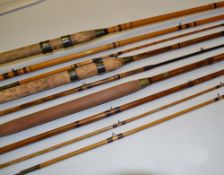 Eggington & Sons Coarse Rods (3): 12ft 3pc whole cane with spliced-in split cane tip, lined butt and