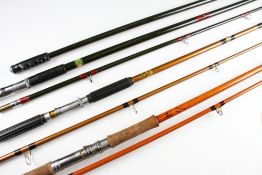 2x Hardy Beach Casting glass fibre rods and Martin James (3): interesting 