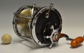 PENN SENATOR 12/0 BIG GAME REEL - stainless steel frame with Bakelite end plates , on/off check,