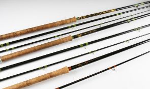 3x Good Match/Avon Rods: Bruce and Walker Match 12ft 3pc; Bruce and Walker Compound Taper 13ft 3pc