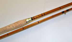 Dutton, Eastbourne Pier Rod: 8ft 2pc split cane. Strong bridge guides with ceramic lined butt and