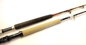 2x Stand Up Boat Rods - Grauvell Marea 30 5ft 6in single section Action 30lbs c/w steel reel seat