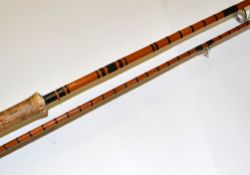 Unmarked Mk IV Coarse Rod: 10ft 2pc split cane with bridge guides, lined butt and tip wrapped black