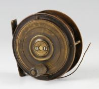 J Wright Edinburgh Hercules style brass fly reel: 3