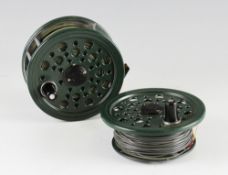 Fine Shakespeare Condex salmon fly reel and spare spool (2): 4.25