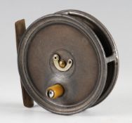 Early Hardy Uniqua alloy trout fly reel: 3 3/8