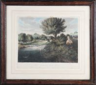 Early Fishing Coloured engraving - from the original by J Pollard, engraved by R.G Reeve - . 
