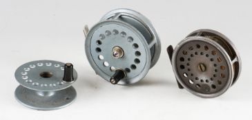 Scarce Abu and early Dickson Edinburgh trout fly reels (2) - Scarce Abu Double stamped Patent 3.5