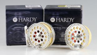 Fine Hardy Angel Featherweight Hi Tec alloy fly reel and spare spool: ser.no E04710 - line #3-4 -