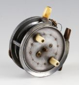 Scarce W H Dingley's Patent Silex style alloy reel: The Alnwick 3.75