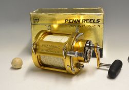 PENN INTERNATIONAL II BIG GAME REEL - Model 80STW two speed fishing reel c/w line - lever drag