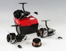 Reels (3): Two Garcia Mitchell 300 fixed spool reels, little used condition in cases and a Garcia