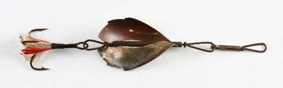 Scarce Chapman & Son Theresa N.Y Lure c1866-1905 : engraved Allure No.1 on one fin and the makers
