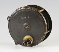 C Farlow & Co Ltd 10 Charles St. St James Square London Gunmetal Patent Lever salmon reel c.