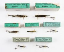 Lures: 7x Allcocks boxed baits to incl 4x Tru-Form Smelt, Gudgeon and 2x Minnows from 1.5