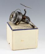 Fine Hardy Altex No.3 Mk. V spinning reel - LHW folding handle, fixed check, full sprung bail, and