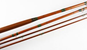 Early Hardy The Dapping Rod: 17ft 3pc whole cane butt/mid sections with greenheart tip - 28