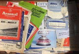 Collection of Manchester City away match programmes some 1950's but mainly 1960's with later issues,
