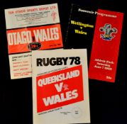 Wales Rugby Tour to New Zealand Programme Selection (3): v Otago and v Wellington on the 1969 NZ
