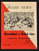 1966 British Lions Rugby Tour to Aus/NZ Programme: Rare and much coveted, from the Lions' 31-0 2nd