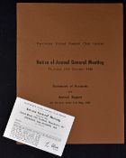 1968 Manchester Utd Statement of Accounts and Annual Report dated 31 May 1968, meeting held on 24