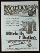 1937/1938 West Bromwich Albion v Wolverhampton Wanderers 22 January 1938 programme, Central League