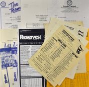 Wolverhampton Wanderers Reserves v Leeds United 1970/71, 1972/73, 1975/76, 1976/77, 1977/78, 1978/
