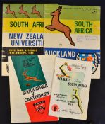 1965 South Africa Rugby Tour to NZ 1965 Programme Selection: Four finer, large, colourfully-