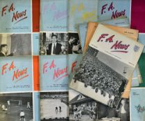 Collection of FA News official journals from March 1959 to July 1961 with football articles and many