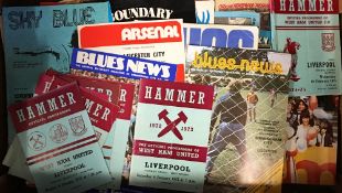Collection of 1970's football programmes with content of Sheffield Wednesday, Bournemouth,