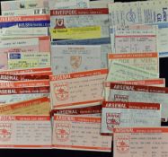 1985/1986 Arsenal home match tickets to include Manchester City, Liverpool, Chelsea plus others (