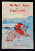 1959 British Lions Rugby Tour to NZ Programme: Scarce 36pp illustrated programme from the Lions'