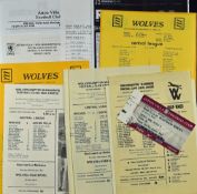 Wolverhampton Wanderers Reserves v Aston Villa 1971/72, 1972/73, 1973/74, 1974/75, 1975/76, 1976/77,